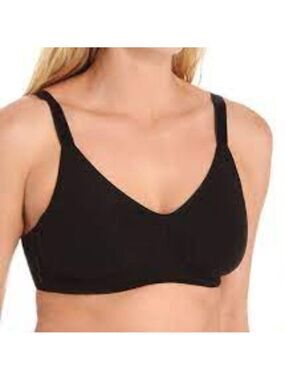Grenier Black Bra Size 34F Unlined No Wire